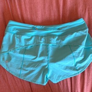 lululemon athletica aqua athletic shorts